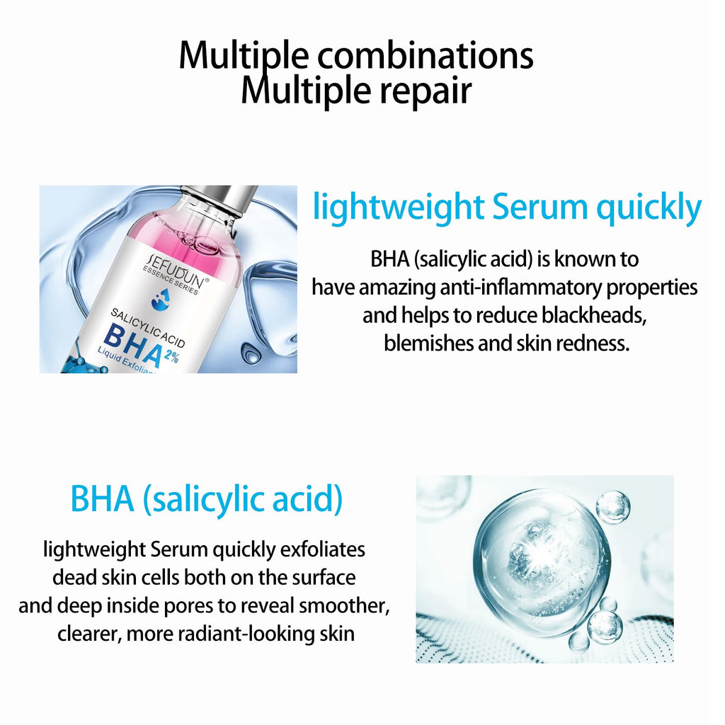 2% Salicylic Acid Liquid Exfoliant: Targets Acne, Clogged Pores, and Blackheads with Fast Anti-Inflammatory Action.